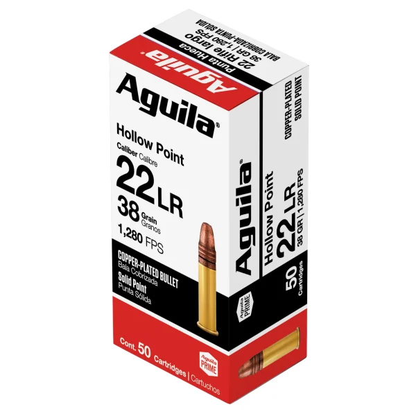 Aguila Super Extra .22 LR 38gr CPHP – 50‑Round Box