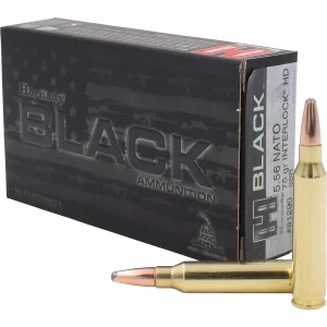 Hornady BLACK 5.56 NATO 62gr FMJ 20‑round box
