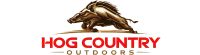 Hog Country Outdoors logo featuring a charging hog.